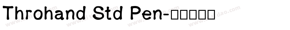 Throhand Std Pen字体转换